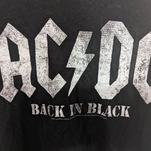Women's ACDC Back In Black Shirt - Picture 2 of 6